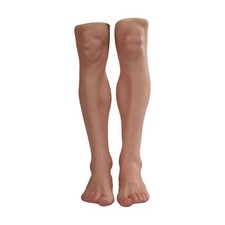 Silicone Prosthetic Leg Cover Foot Sleeve Realistic Lifelike Skin Cover