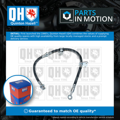 Brake Hose fits ROVER 45 RT 1.8 Front Left 00 to 05 18K4F Hydraulic QH GBH90280
