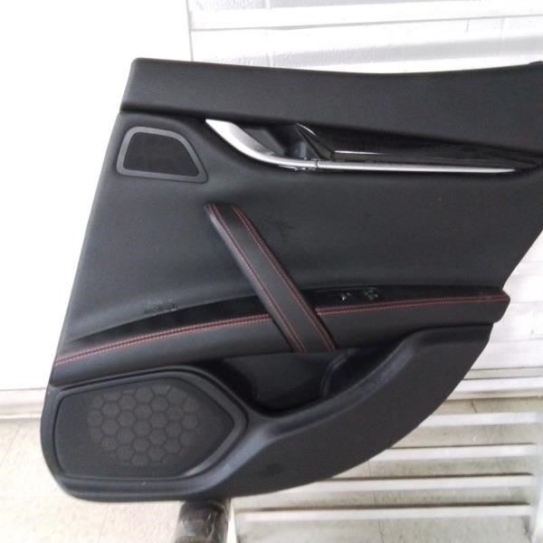 2017 MASERATI GHIBLI Passenger Right Side Rear Door Trim Panel Black Trim NA OEM