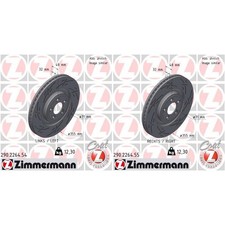 2x ZIMMERMANN BLACK Z 355mm BREMSSCHEIBEN VORNE passend für JAGUAR F-TYPE S-TYPE