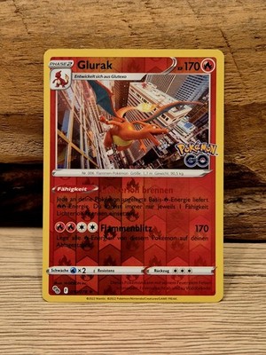 Pokemon Glurak 010/078 Reverse Pokemon GO Deutsch NM 