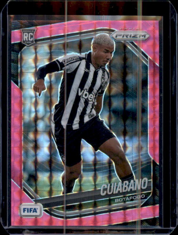 2025-26 Panini Prizm FIFA #71 Cuiabano Pink Mosaic Prizms
