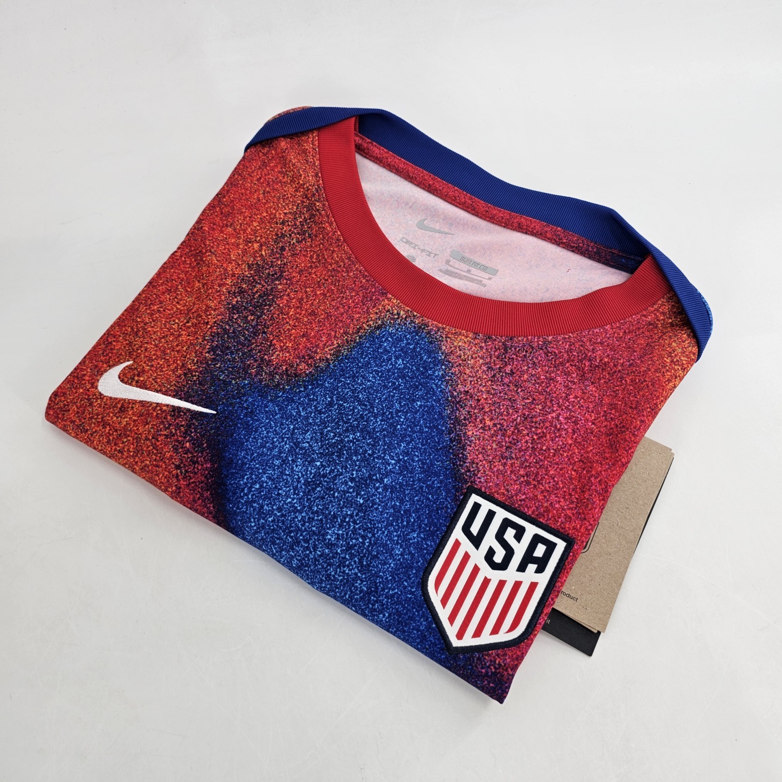 Nike USMNT Academy Pro Pre-Match Soccer Jersey Top Mens MEDIUM M Multicolor NEW