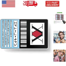 Credit Card Skin, Anime Hunter, 4 Pcs in 1 - Debit Card Skin, Bank, EBT, Metr...