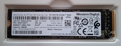 Western Digital PC SN730 256GB M.2 NVMe SSD Internes Solid State Drive portofrei