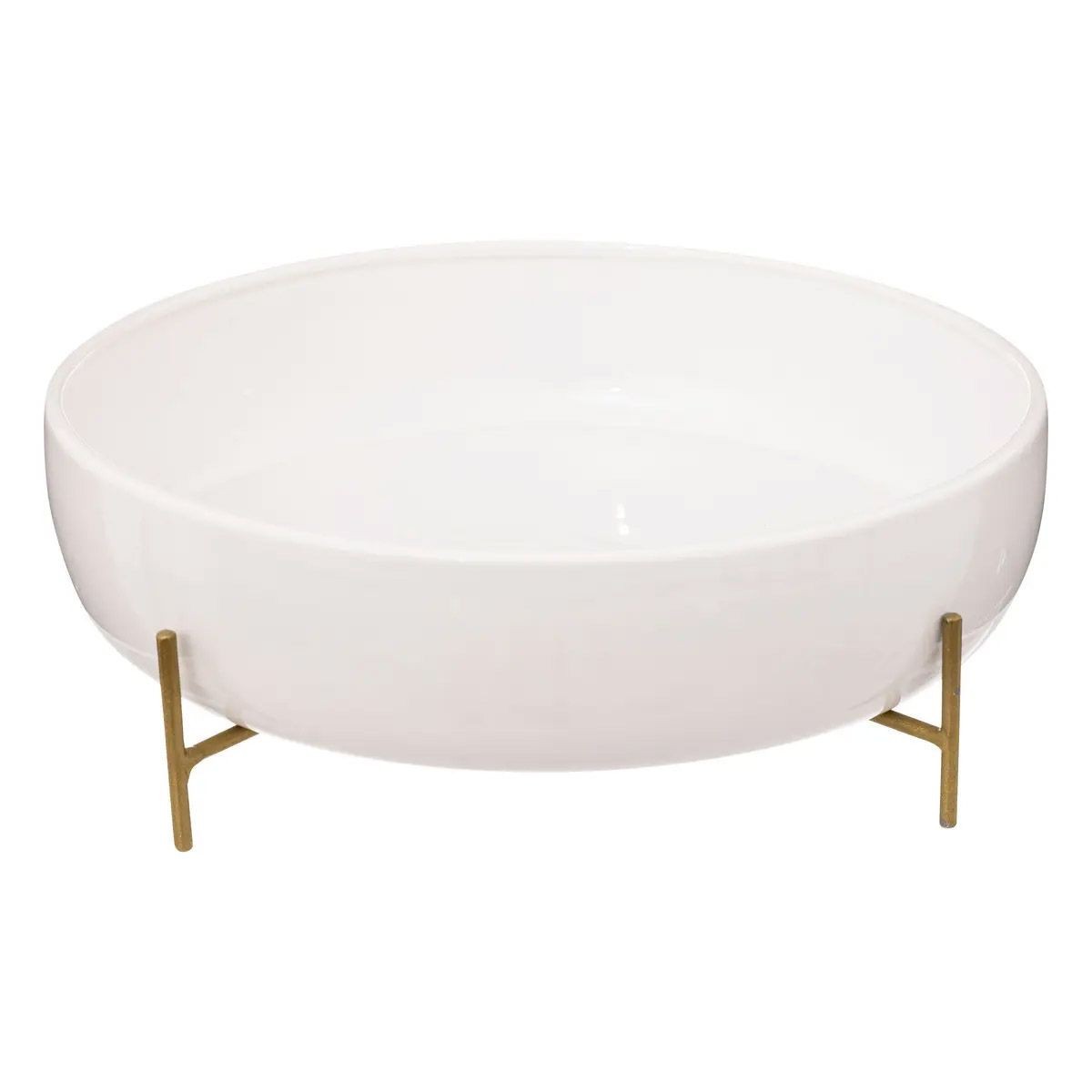 Saladier 29cm blanc Le Collectionneur en céramique design pour votre table