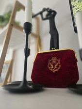 Katy Perry Killer Queen Red Velvet Makeup Bag - Gold Frame