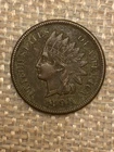 1898 Indian Head Cent: About Uncirculated (AU) Detail, 4 Diamonds!