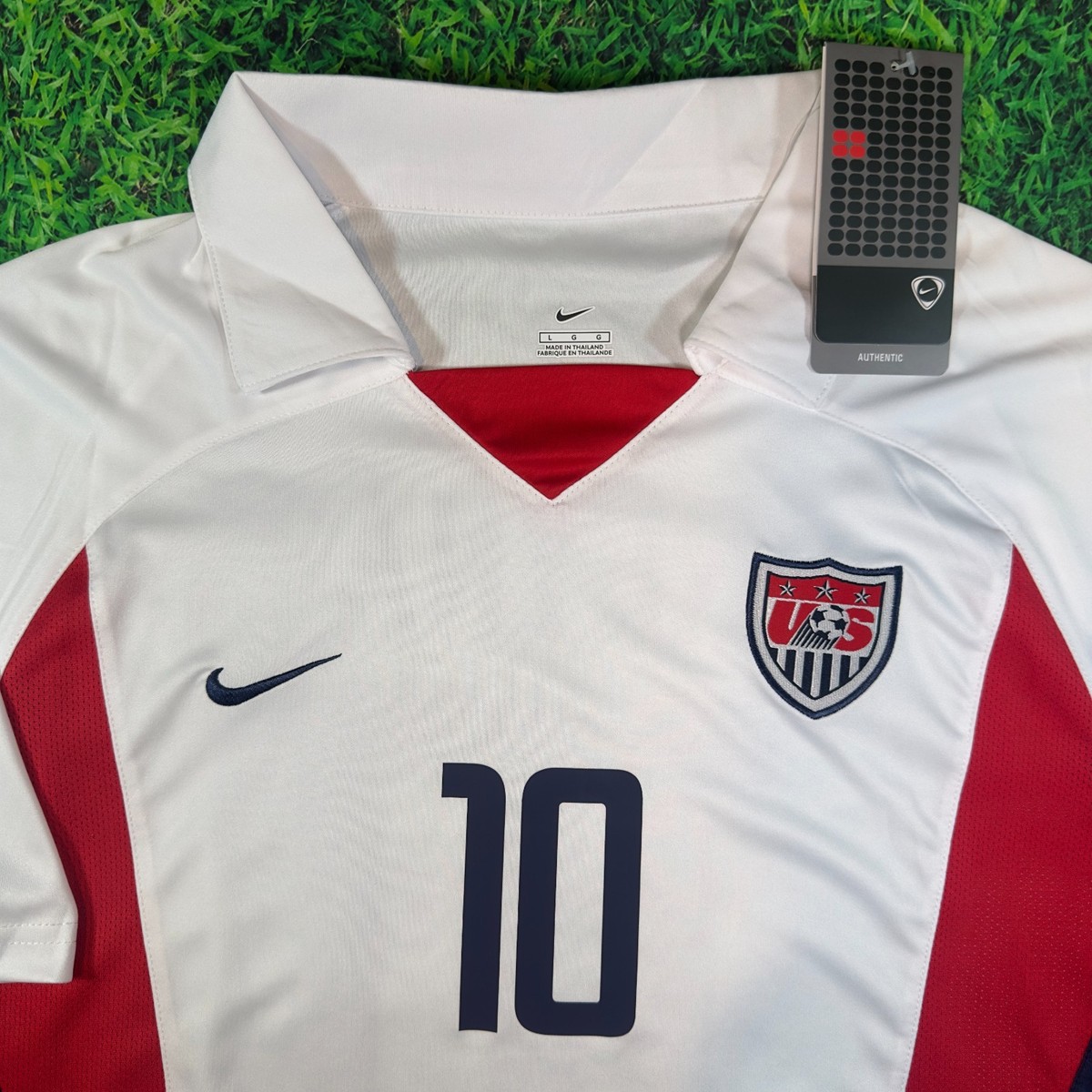 USMNT 2002 World Cup Home Jersey #10 Claudio Reyna US Soccer Size