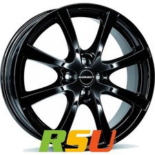 Borbet LV4 black glossy 5.5x14" ET24 LK4 108 ML 65.1 Alufelgen 14 Zoll