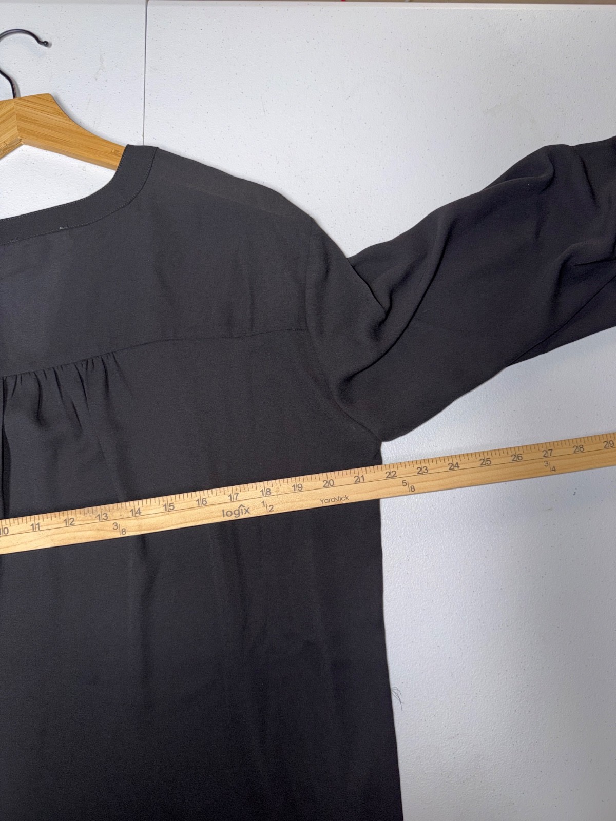 Solid Panel Rooftop Sign Maurices top womens size large long sleeve solid black blouse | eBay