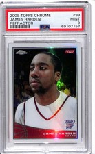 2009-10 Topps Chrome James Harden #99 Refractor PSA 9 