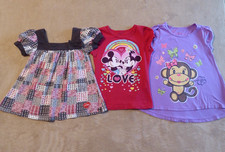 Girl's Clothes Lot Size 6-Disney. Mickey  Minnie Mouse, Monkey 100 Cotton