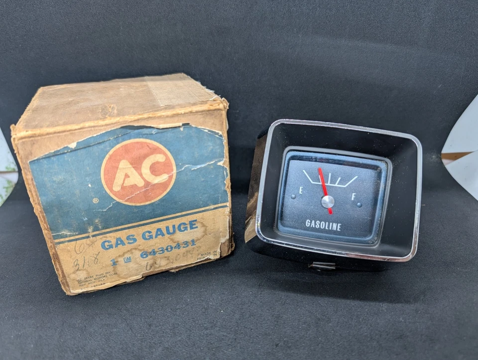 Nuevo de Lote Antiguo Pontiac Grand Prix Bonneville Star Chief 2+2 Gas Combustible Salpicadero Indicador Foto 3 de 4