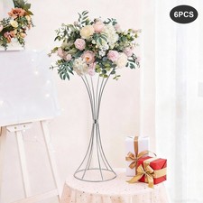 6 Pieces Wedding Flower Stand Artificial Flower Display Rack Round Flower Stand