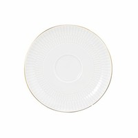 Seltmann Weiden Kombi-Untertasse Groß Amina Weiß Goldrand Unterteller 16 Cm