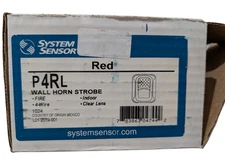 System Sensor P4RL Wall Horn Strobe Marked "FIRE"
