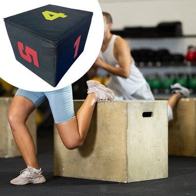 3 in 1 Plyometric Jumping Box Jumping Exercise Box for Conditioning Gym Home