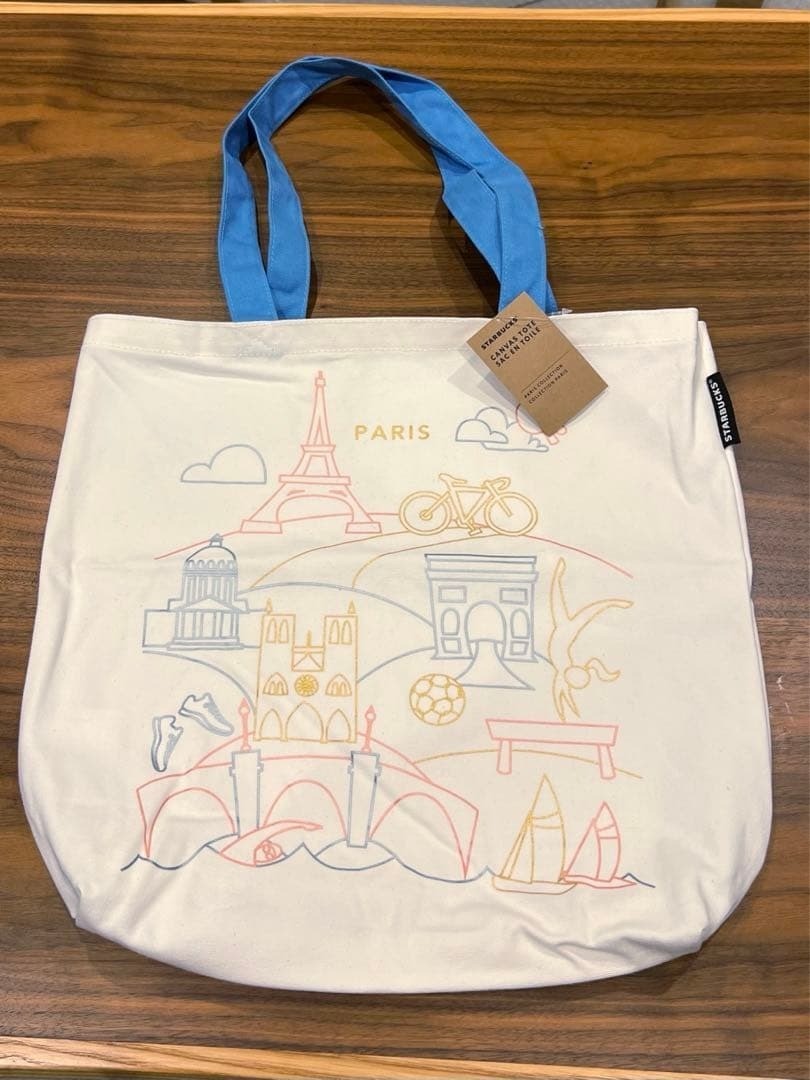 Paris limited Starbucks tote bag Been There Series NEW | eBay