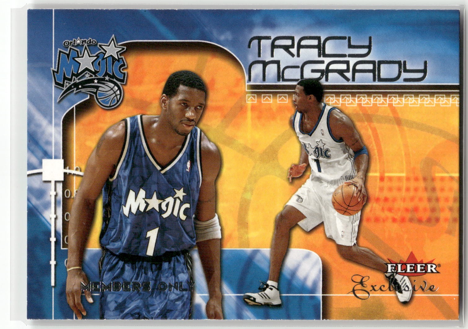 2001-02 Fleer Exclusive Tracy McGrady #106 Members Only Orlando Magic