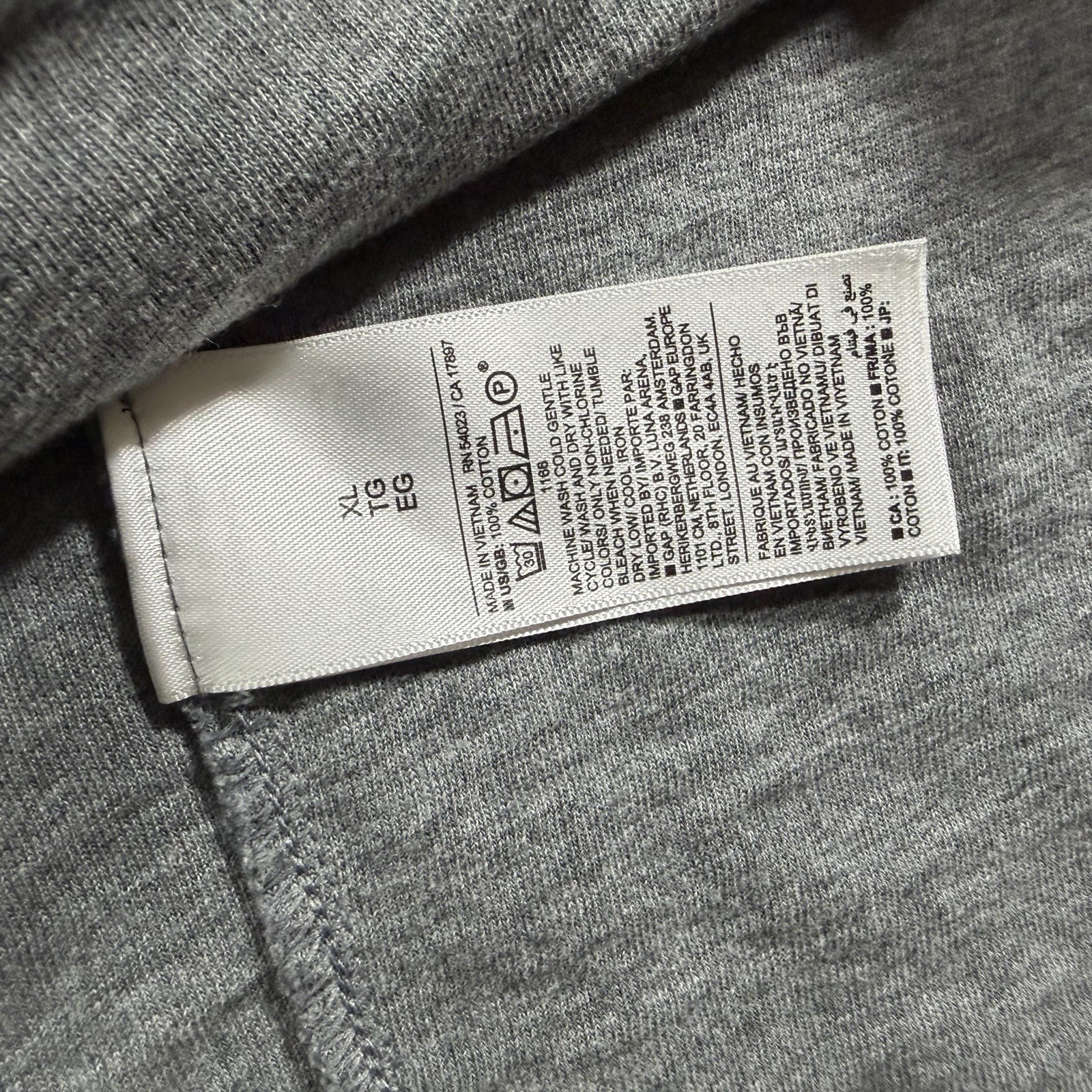 Banana Republic Luxury Touch Pocket Tee Mens XL Gray Heathered Knit Shirt Casual thumbnail 11