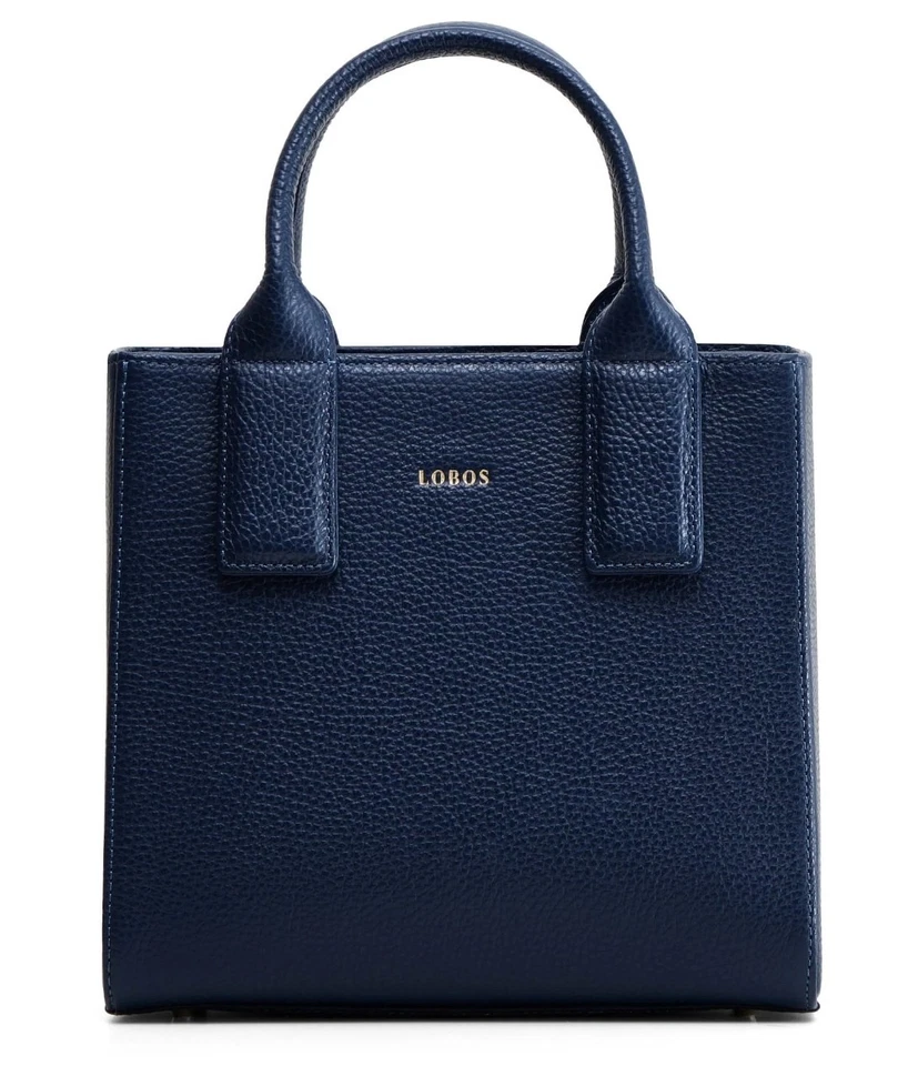 🌟Lobos Olfaktoria Mini Q Navy Blue Nightfall Leather Bag Luxury Silk Scarf 🌟 - Image 4 of 4