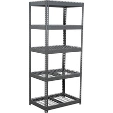 Boltless Extra Heavy Duty Shelving 36"W x 12"D x 60"H 5 Shelves Wire Deck