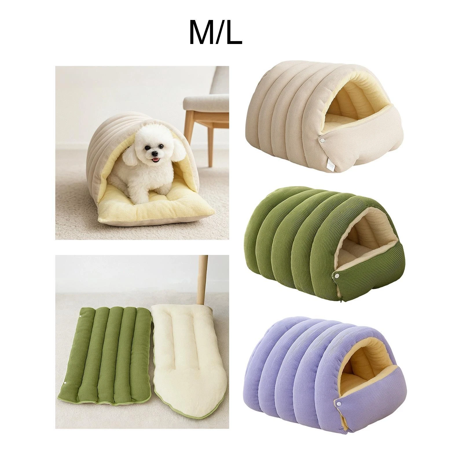 Cat Bed Cave Pet House Washable Comfortable Hideaway Removable Thickened Cat