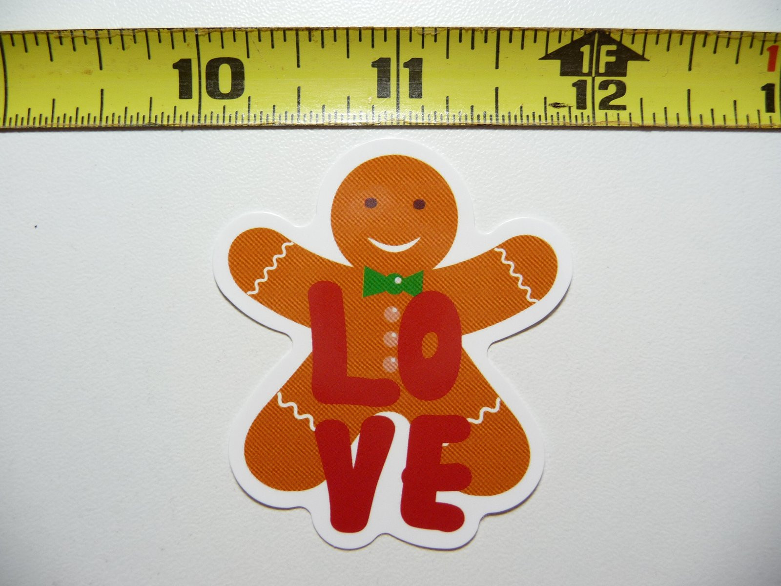 Christmas Gingerbread Man Sticker Decal for Winter Holidays and Christian Celebrations