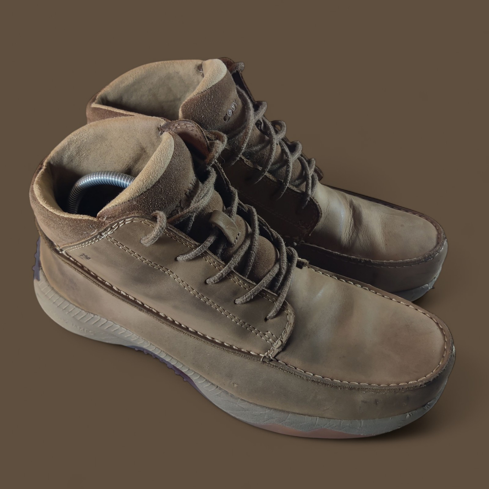 's Brown Lace Up Ankle Work Boots Size 11 D