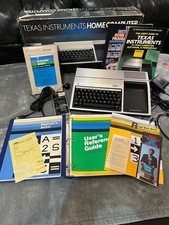 Texas Instruments TI-99/4A w/Extended BASIC, Cables and Books TESTED VINTAGE