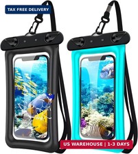 2 Pack Waterproof Floating Phone Pouch IPX8 Floatable Waterproof Phone Case with
