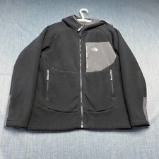The North Face Boys Jacket Size L 14/16 Black Full Zip Fleece Hoodie Warm Winter