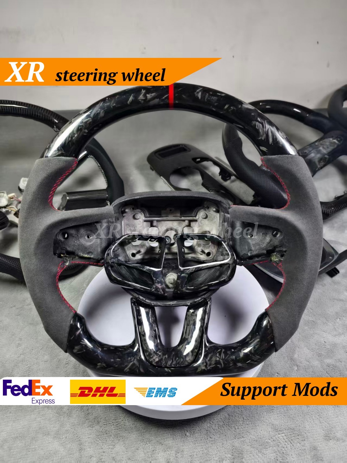 Forged Carbon fiber  Steering Wheel Fit Dodge Charger Hellcat Jeep SRT8 2015+