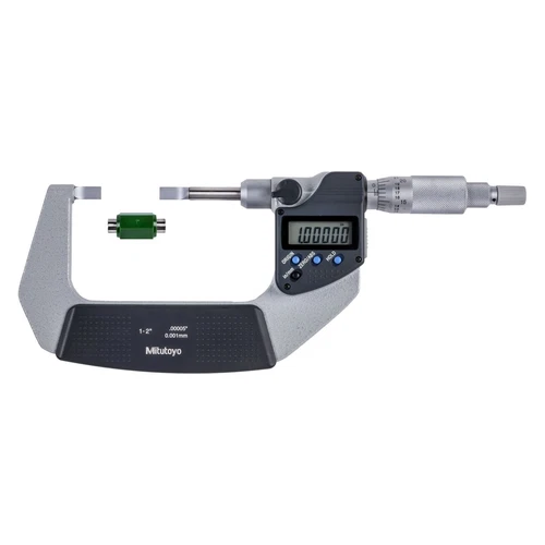 Mitutoyo® 422 Series™ 1 to 2" SAE and Metric Digital Outside Non-Rotating