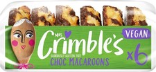 Mrs Crimble's Gluten Free Vegan Choc Covered Coconut Macaroons Premium Pack of 6