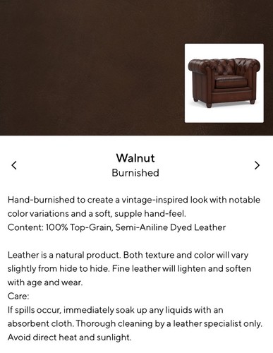 Pottery Barn Chesterfield Roll Arm Chair - Set of 2 - Burnished Walnut Leather - Picture 13 of 13