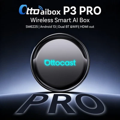 OTTOCAST P3 Pro AI-Sprachassistent YouTube HDMI Wireless CarPlay Android Auto