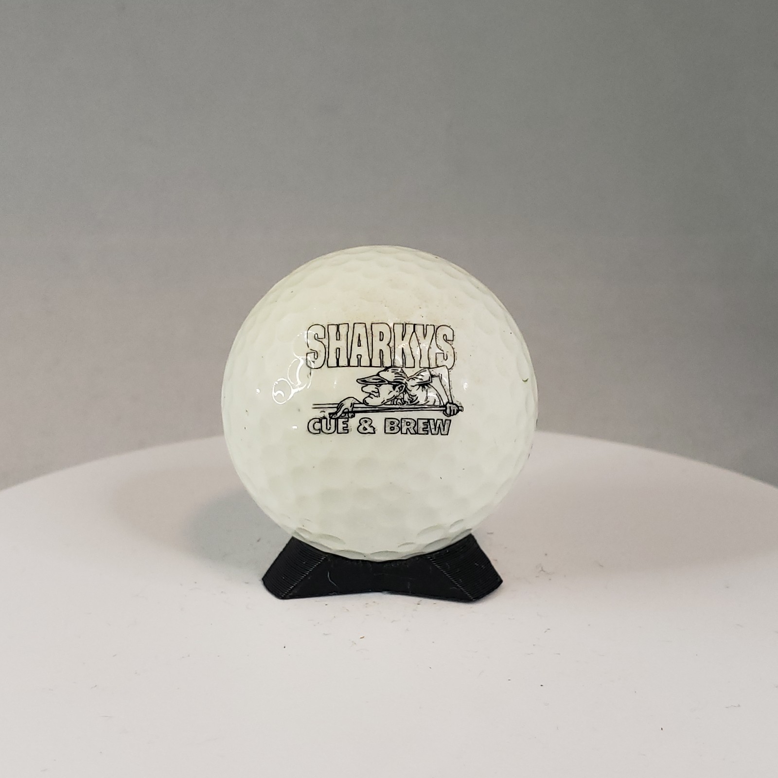 Sharkys Cue and Brew  - Vintage Logo Golf Ball - Collectable / Rare