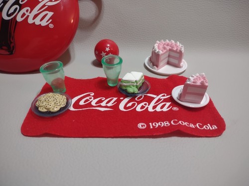 Coca Cola Barbie Doll Picnic Party Pieces Set Accessories - Picture 2 of 5