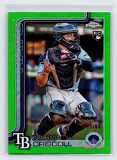 2025 Topps #404 Logan Driscoll Green Holo Foil #/99 Rookie