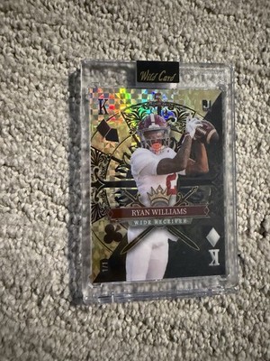 Ryan Williams 1/1 Wild Card Stacked Deck King of Clubs Alabama TRUE ONE OF ONE