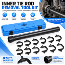 13pcs Inner Tie Rod Remover Tool Set 34pcs Torx Star Socket Bit Kit With Case