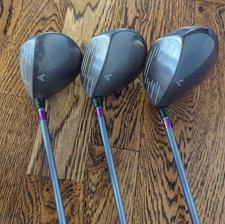 Callaway Golf Hawk Eye Ladies Woods Set 1 3 5 Driver System UL45 Flex RH