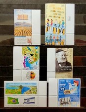 Israel, 2018-22, 6 stamps with tabs, MNH, nominal value 69,2sh., comb. shipping.