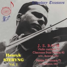Szeryng Henryk Szeryng Vol. 1 - Violin Concerto #2, Partitas (C (CD) (US IMPORT)