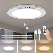 Rechargeable Motion Sensor Wireless Magnetic Ceiling Lamp Closet Hallway Light
