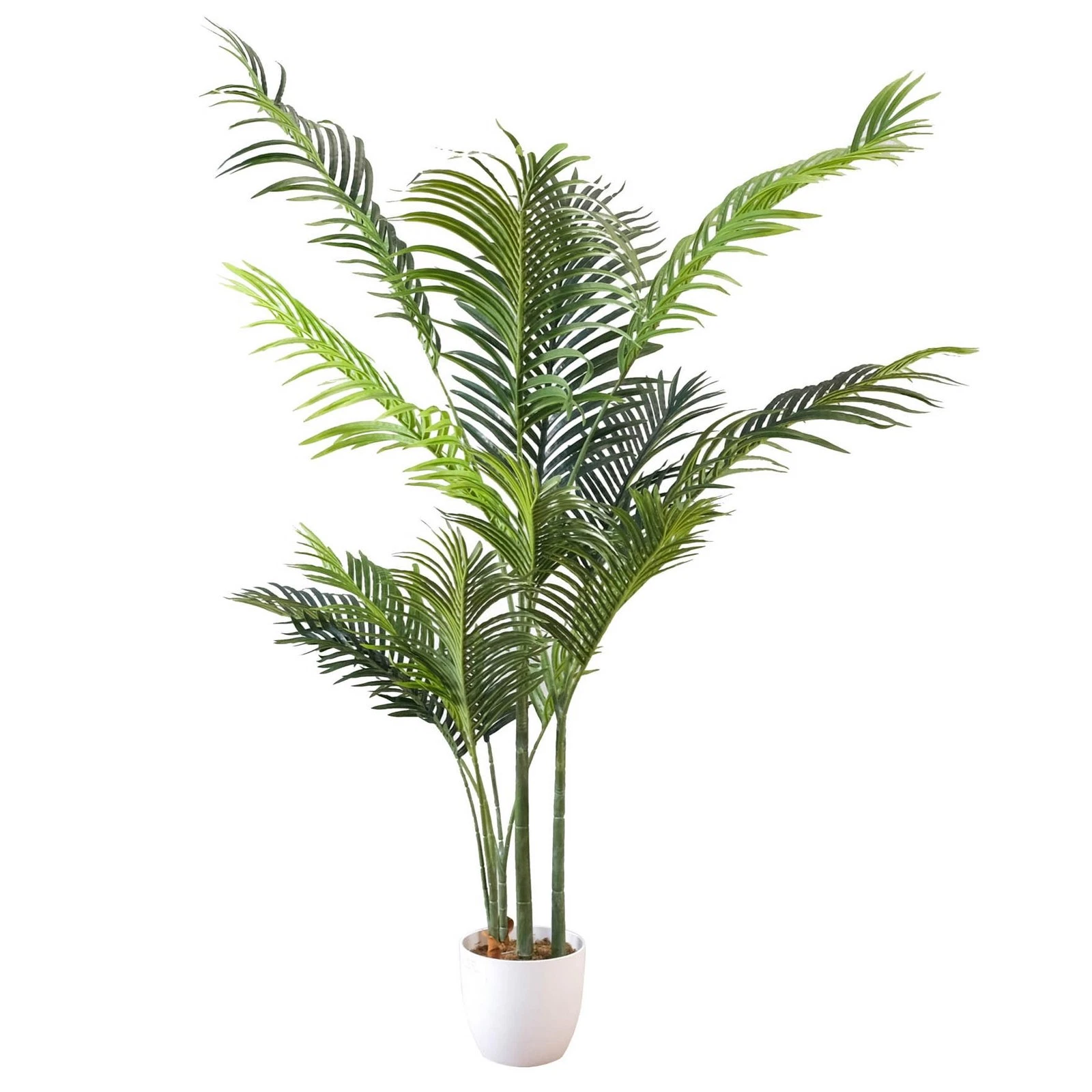 160cm Palm White Pot - 70647