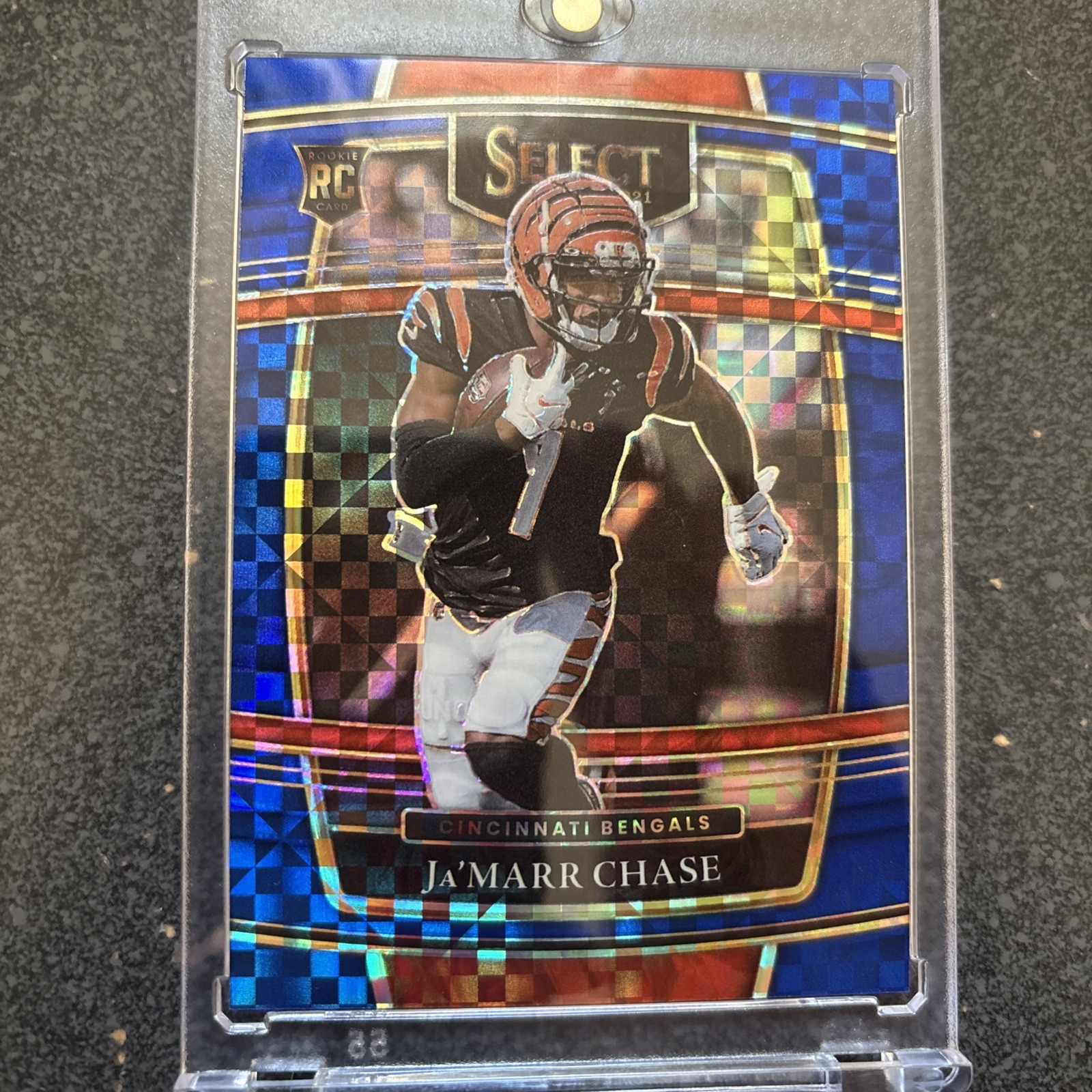 2021 Panini Select - Concourse Ja'Marr Chase #47 Blue Prizm /199 (RC)