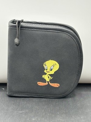 Fellowes Warner Bros Looney Tunes Tweety Bird  CD/DVD Zipper Holds 12 CD's Case